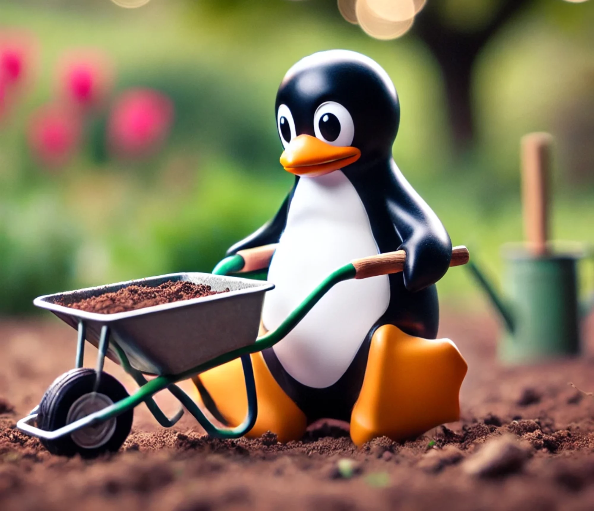 Tux jardinier